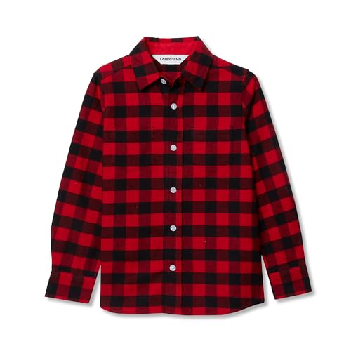 Lands' End Kids Long Sleeve Flannel Shirt