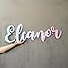 Custom Wood Name Sign For Nursery, 1/3 INCH THICKNESS, Boho Nursery Sign, Family Name Signs, 3D Wall Art for Children & Kids Rooms, Baby Shower, First birthday gift(First Name)