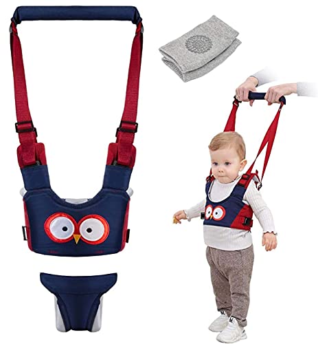 Baby Walker,Baby Walking Harness, Walking Learning Helper with 1 Pair Knee Pads, Adjustable Infant Walker Helper Assistant Suitable for 7 to 24 Months Babies