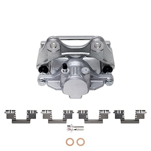 Image of Detroit Axle - Rear Left Brake Caliper for 2007-2018 Chevrolet Silverado 1500 GMC Sierra 1500 Suburban Avalanche Tahoe Yukon Cadillac Escalade Driver Side Disc Brake Caliper Replacement