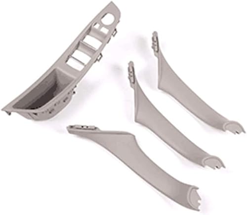 Miniatura 7 de YIWANG Kit de 4 piezas de panel de reposabrazos de interruptor de ventana de automóvil ABS y manija de puerta para BMW Serie 5 para reposabrazos de
