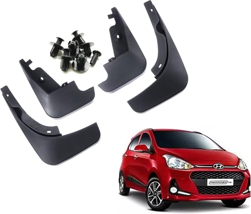 Image of WolkomHome Mud Flap Compatible with I10 Grand 2017 - Durable Splash Guards for Car Exterior Protection