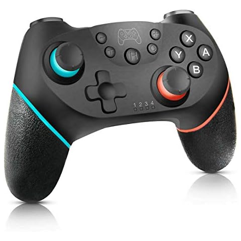 CHEREEKI Wireless Controller for Nintendo Switch, Bluetooth Remote Gamepad with Gyro Axis Dual Vibration Turbo Cover