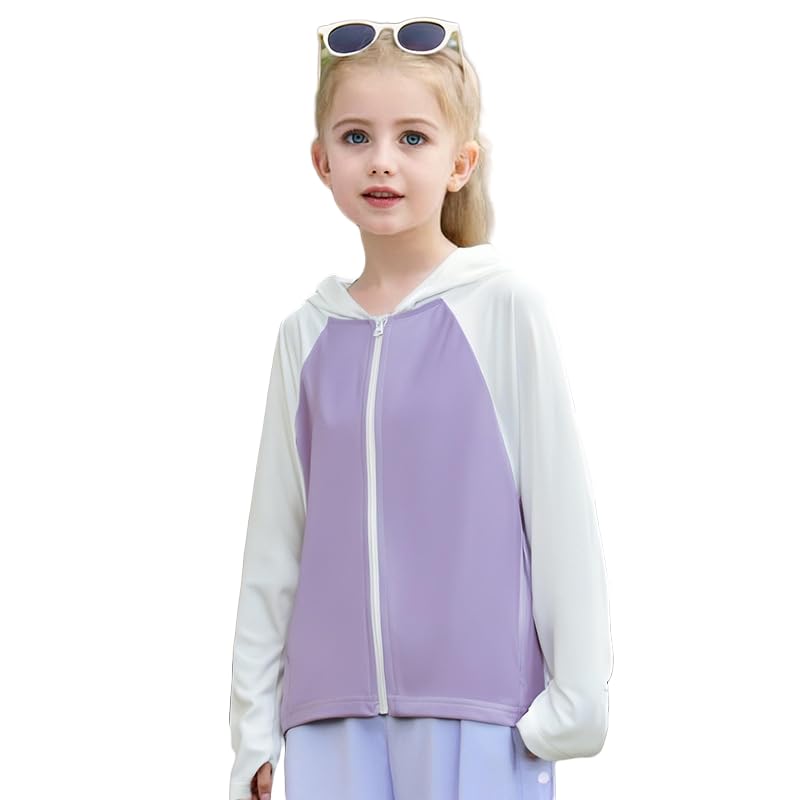 Image of Toddler Sun UV Protection Cartoon Hoodie Kids Sunscreen Lightweight Jacket Outwear For Summer