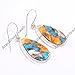 Natural Orange Spiny Oyster Turquoise Gemstone 925 Sterling Silver Handmade Drop Dangle Earrings Jewelry for Women Gift for Her
