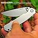Ruike Tactical Folding Pocket Knife for men,14C28N Stainless Steel Blade,Frame Lock,EDC Small Camping Knives Belt Clip Carry,Lightweight Survival Flipper Microtech Elemental Fishing Gear Tool