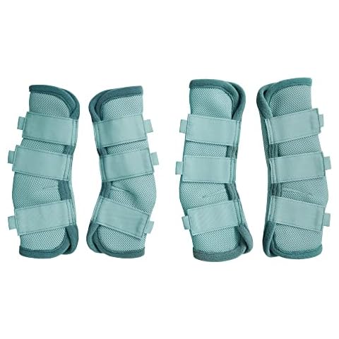 Horse Fly Boots - Fly Horse Boots Perfect for Equine Leg Wraps and Maximum Horse Fly Protection Set of 4 (Blue, Full) Cover