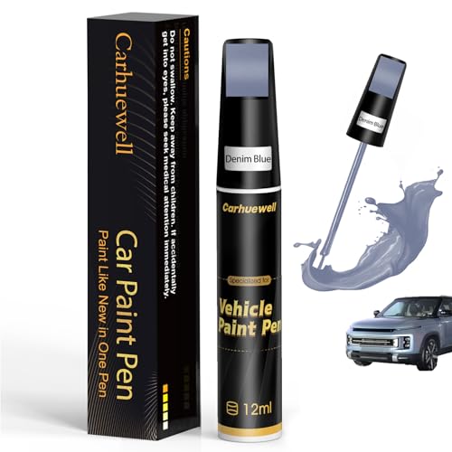 Image of Blue Touch Up Paint for Cars, Car Scratch Repair Pen, Car Paint Touch Up Pen Auto Scratches Remover Easy to Use and Quick Fix(Denim Blue)