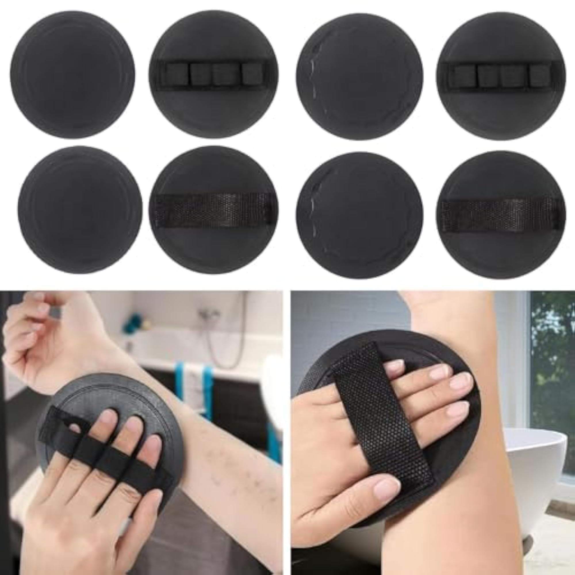 2x Exfoliating Gloves Body Scrubber, Smooth Skin