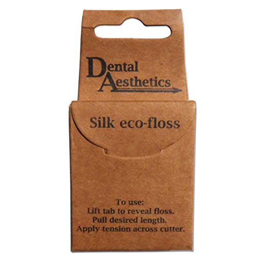 Silk Dental Floss ~ Natural, Biodegradable & Plastic-Free ~ Mint, 50m (1 Pack)