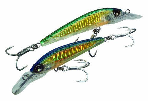 Yo-Zuri Sashimi 3D Magnum Deep Diver Floating Lure, Chameleon Blue Mackerel, 7-Inch