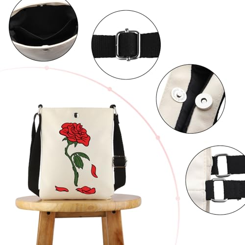 VAMSII Beauty Rose Crossbody Bag Beauty Princess Gift Fairytale Lover Gift2