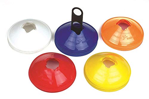 Precision Training saucer cones - marker/boundary cones - set of 50 - mixed colours
