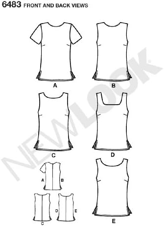 New Look 6483 Women's Tops Sewing Pattern, Sizes 6-16 image 5