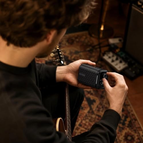 Image of HOTONE Pulze Mini 5W Mini Ultra-Portable Smart Guitar Amp & Speaker | Ultra-portable amp & BT speaker in one.191 effects,200 tones(Presets), up to 20 user IRs &11-hr battery