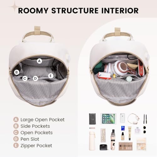 Image of LOVEVOOK Mini Backpack for Women Girls Stylish Waterproof Backpack Purse with USB Port, Cute Daypack for School Travel Party