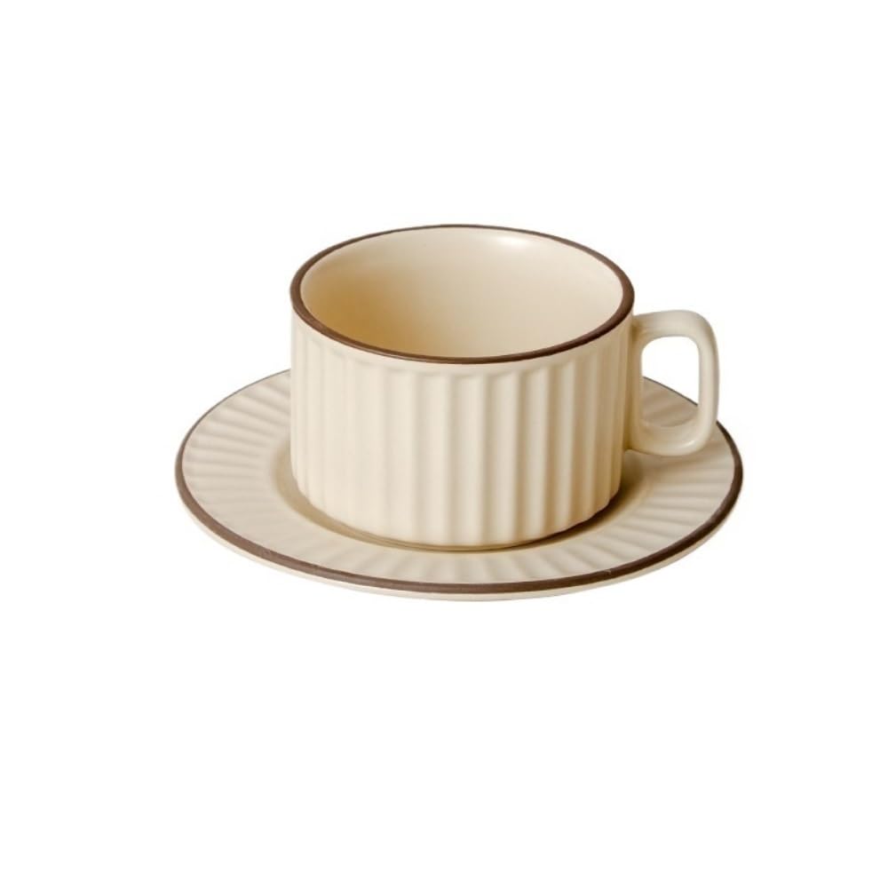 Tazas de café grandes de cerámica, Taza de café porcelana multicolor (201-300 ml), paquete 6(B1)