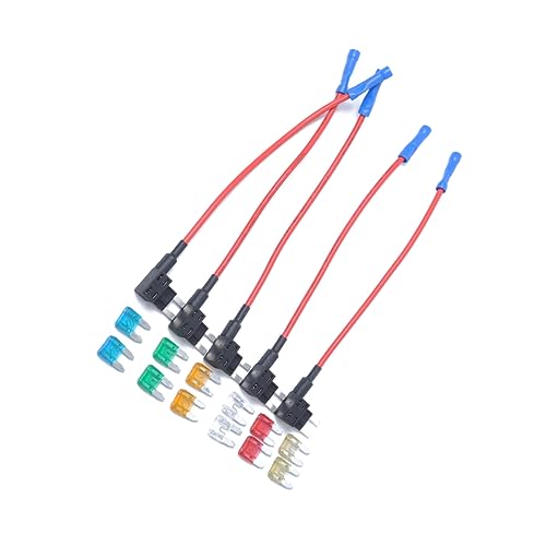 ULTECHNOVO 5 Peças mini fusível Suporte de fusível porta fusível em linha porta fusível 32v porta fu