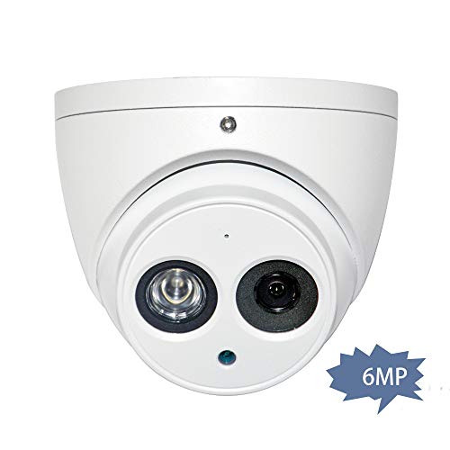 6MP Outdoor IP Dome POE Camera IPC-HDW4631C-A 2.8mm, 3072×2048, Turret Security Network Camera