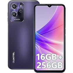 OUKITEL C32 Pro Teléfono Móvil Libres - 16GB RAM+ 256GB ROM, 6.52'' Pantalla HD+, Batería 5150mAh, Cámara 20MP, Octa-Core Móviles 4G Dual SIM, Android 12 Smartphone, Fingerprint/OTG/GPS/Face ID