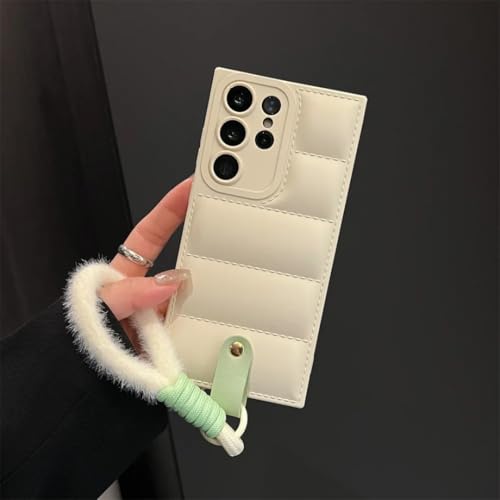Coque doudoune S24Fashion S24 blanc à dragonne idéale pour vos sorties et sessions ski