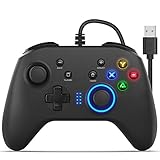 Wired Gaming Controller for PC Windows 7/8/10, Dual-Vibration, USB Joystick Gamepad Computer Game Controller