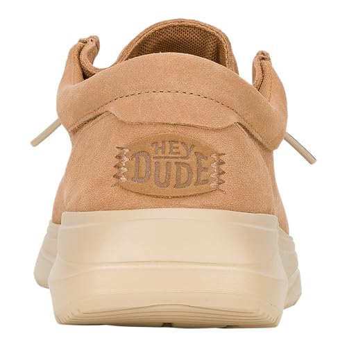 Image of HEYDUDE Men's Wally Comf Suede Slip-On Loafers | Lightweight Men's Casual Shoes | Extra Plush Midsole Padding for Everyday Wear