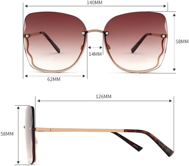 Vince Camuto Women's Glamorous 100% UV Protective Square Sunglasses ( No case, no scratches)