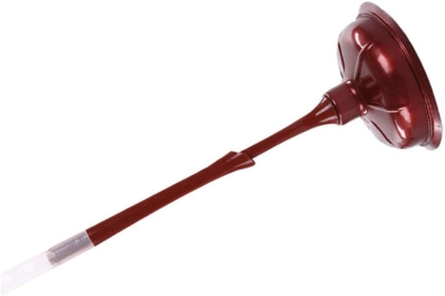 Turbo Plunger and Bowl Brush Caddy Set with Stand (red/Brown) Toilet Brush and Holder (Color : Rojo) (Red)