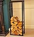 Speedwellstar Firewood Log Rack Store 100x40 cm Storage Large Small Metal Shelf Stand Tall Steel Black Inside & Outside (H 100 x W 40cm) Speedwellstar Firewood Log Rack Store 100x40 cm Storage Large Small Metal Shelf Stand Tall Steel Black Inside & Outside (H 100 x W 40cm)