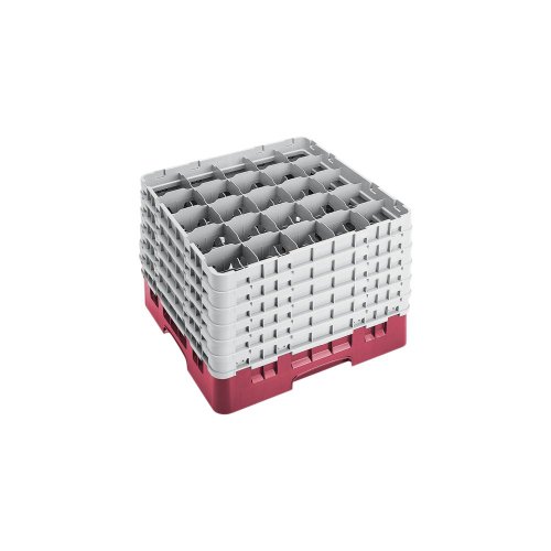 Camrack Glass Rack, W/6 Extenders, Full Size, 25 Compartments, 3-1/2'' Max. Dia., 11-3/4'' Max. (2 Pieces/Unit)