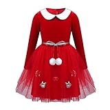 Weihnachtskostümkleid der Kindermädchen mit Kapuze.