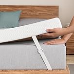 FRIDEKO Memory Foam Mattress Topper Single Bed - Bamboo Cooling Mattress Topper - for Back Pain Relief Pressure Relief - Hypoallergenic Washable & Removable Zipped Cover Size : 90 x 190 x 7 cm