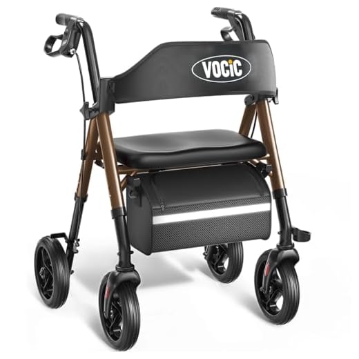 Ergonomic Foldable Walker with Seat