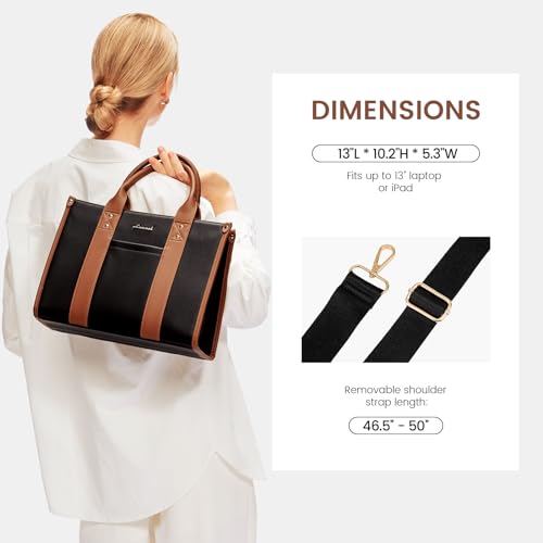 Image of LOVEVOOK Purse for Women Leather Tote Bag Purse and Handbags, Satchel Shoulder Crossbody Top Handle Bags with Zipper