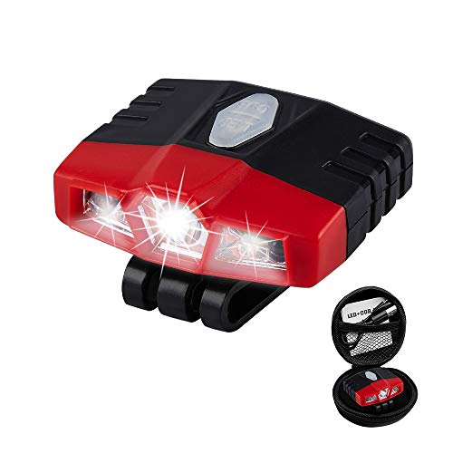 Ultra Bright Mini Hands Free Cree LED Clip on Cap Light - Rechargeable