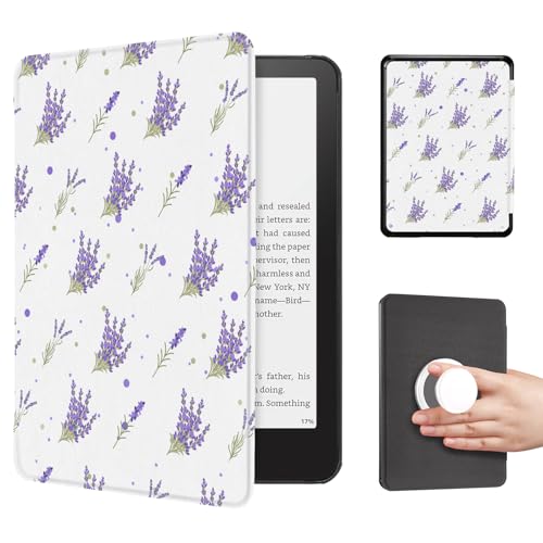 Image of CoBak Cute Case with Fold-Back Magnetic Cover for 7 inch Kindle Paperwhite 12th Gen 2024 and Colorsoft - for PopSockets Grip, Compatible with iPhone MagSafe and Anker Wireless Charging Pads, Auto Wake