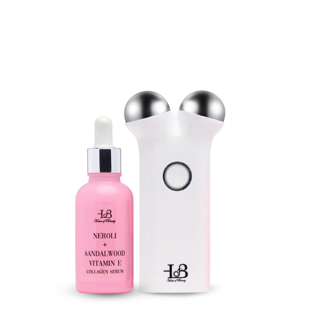 HOUSE OF BEAUTY Face Lift Pro Micro Currenting Face Massager & Collagen Face Serum for Lightening Tone & Face Lift, Suitable For All skin types - (Combo Pack of 2)-image-44