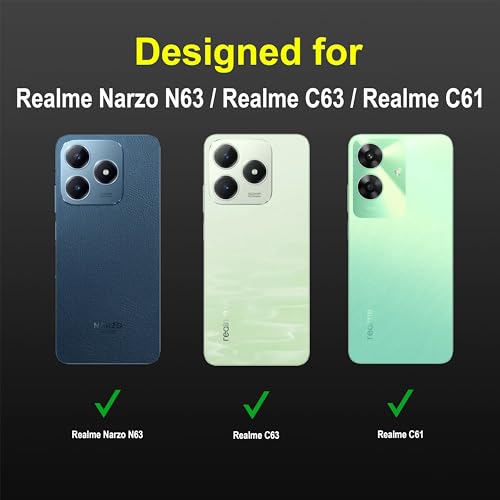 Image of Zapcase Back Case Cover for Realme Narzo N63 | Compatible for Realme Narzo N63 Back Cover | Liquid Silicon Magic Case with Camera Protection | Black