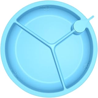 Totority Prato Infantil Cheio De Água Louça Infantil Bandeja De Servir Comida Bandeja De Silicone Bandejas Para Comida Bandeja De Comida Infantil Talheres Infantis Pratos De Jantar