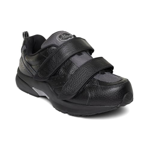 Dr. Comfort Winner-X Men's Double Depth Running Shoe, 10.5, Extra Wide, Black