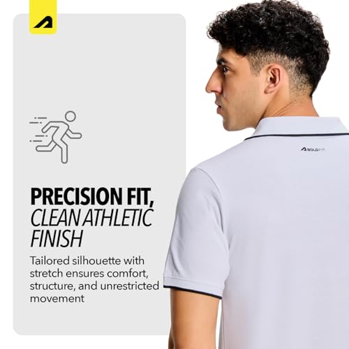 Image of Boldfit Polo Tshirts Shirts for Men Breathable Moisture-Wicking Regular Fit Anti-Static Fabric Quick-Dry & Durable Soft Lightweight Polo Tee for Casual Wear, Sports & Everyday Use