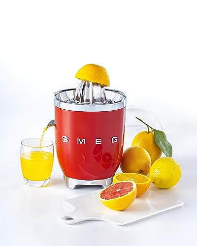Presse Agrumes SMEG CJF01RDEU – 70 W, Design Années 50, Alu Rouge - vue 9