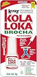 Kola Loka Brocha Brush-On Nail Glue, 5 g – Fast Drying Adhesive for Press-On and Fake Nails