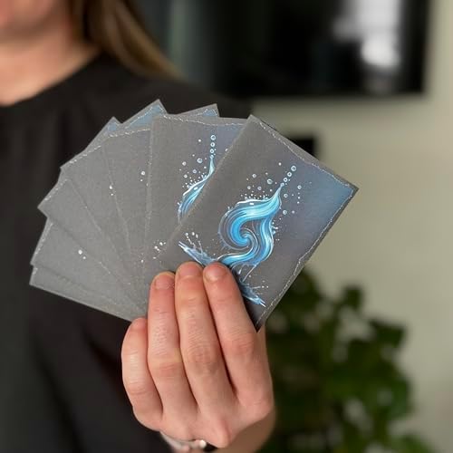Premium Art Card Sleeves by Foxtrot Designs. Matte Textured Back for Smooth Shuffling. 100 Count Compatible with Magic The Gathering and Other TCGs & LCGs Protection, for Toploaders (Deadly Control) - 2