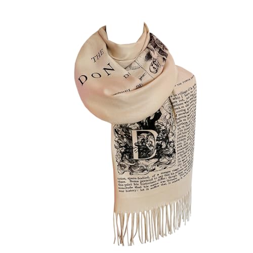 Universal Zone Don Quixote by Miguel de Cervantes Saavedra Scarf Shawl Wrap. Bookish Gift, Literary scarf, Bookworm, Book lover gift.