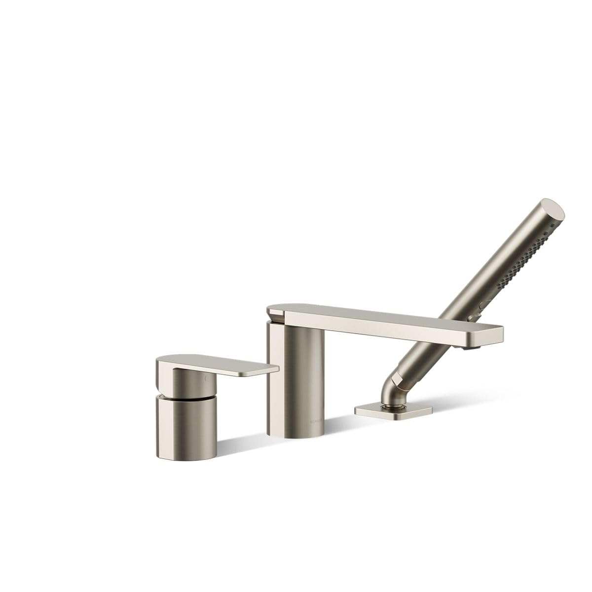 Kohler 23488-4-BN Parallel Single-Handle Deck-Mount Bath Faucet