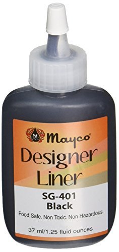 Mayco Designer Liner, Black, 1.25 Ounces