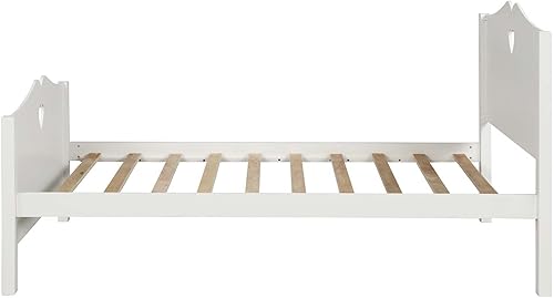 Miniatura 8 de TMEOSK Cama individual de madera con cabecera y estribo cama individual con soporte de listones de madera almacenamiento debajo de la cama para