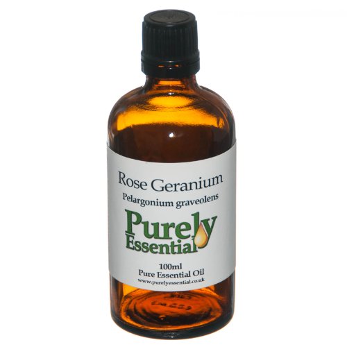 Rose Geranium Essential Oil 100ml Pure and Natural, Purely Essent...